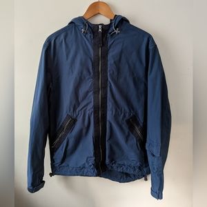 Nautica Navy Blue Windbreaker Size (S) Raincoat